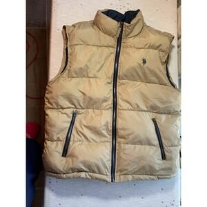 US POLO ASSIN SIZE L JACKET/COAT/VEST TAN